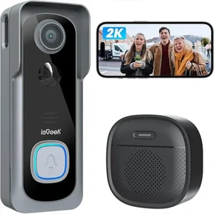 ieGeek 2K Doorbell Camera Wireless