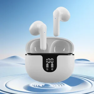 Wireless earphones with microphone