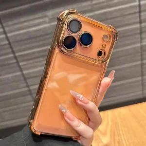 Luxury Cushioned Shockproof Plated Transparent Phone Case