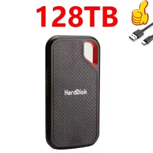 Portable SSD 128TB High Speed External Hard Drive