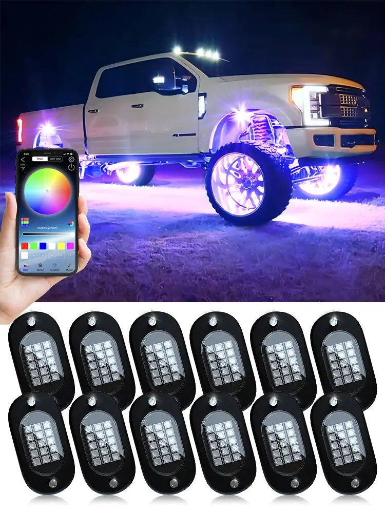 RGB LED Rock Lights Pods - Image 12