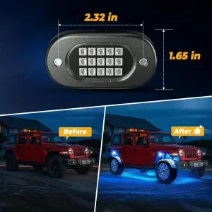 RGB LED Rock Lights Pods - Thumbnail Image 6