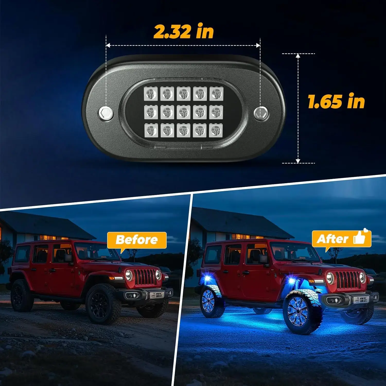 RGB LED Rock Lights Pods - Image 6