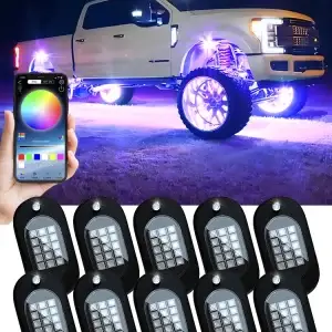 RGB LED Rock Lights Pods - Thumbnail Image 8