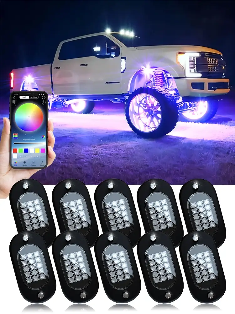 RGB LED Rock Lights Pods - Image 8