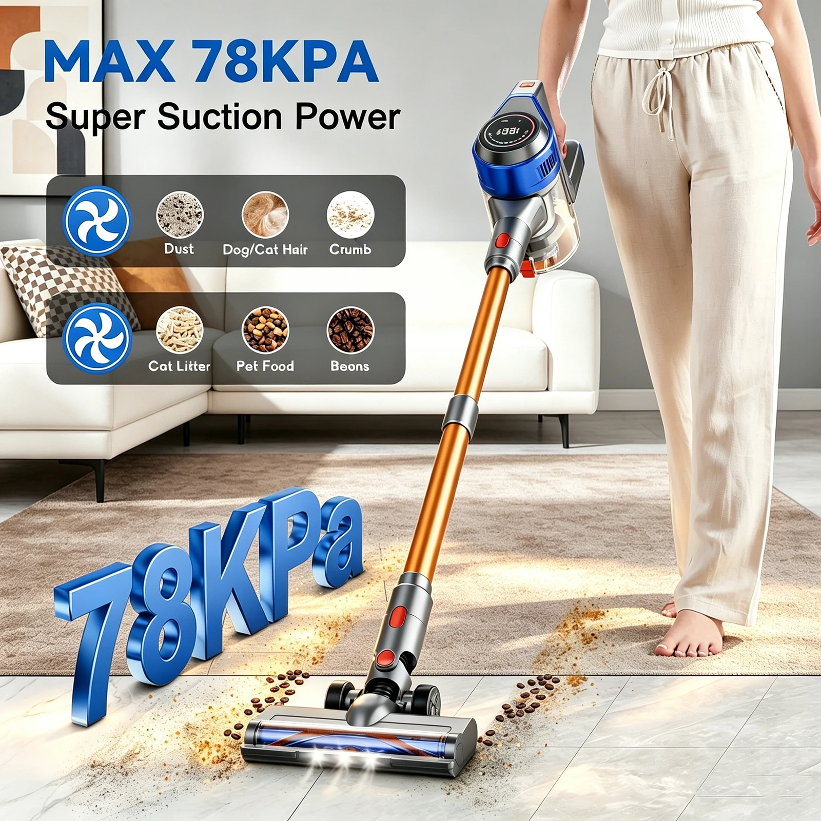 Honki 78KPA Cordless Vacuum Cleaner - Image 2