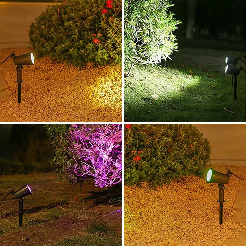 9 LED Solar Spot Landscape Lights - Image 7