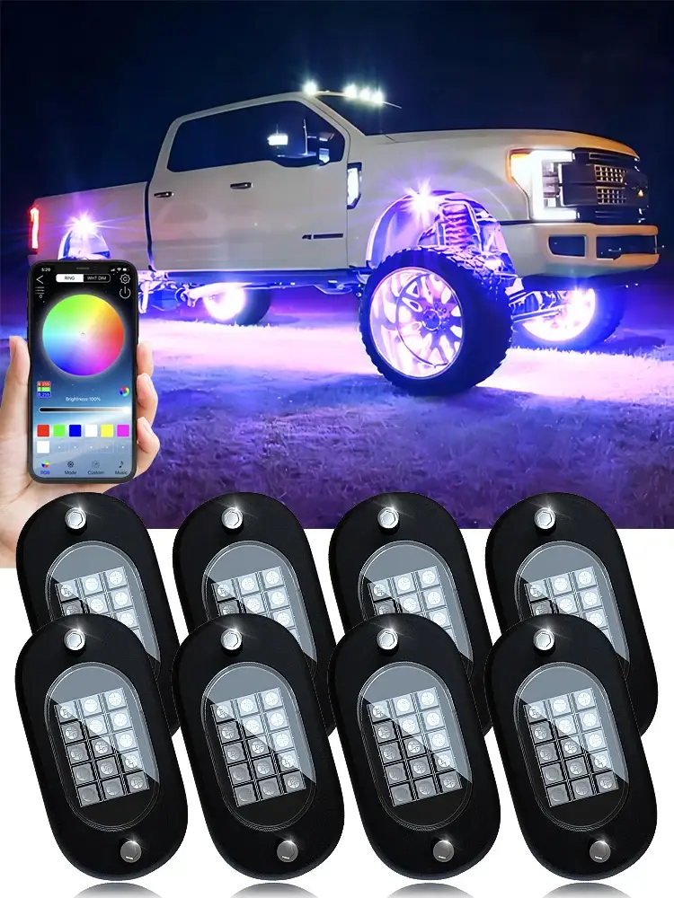 RGB LED Rock Lights Pods - Image 1