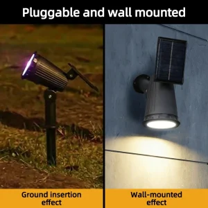 9 LED Solar Spot Landscape Lights - Thumbnail Image 6