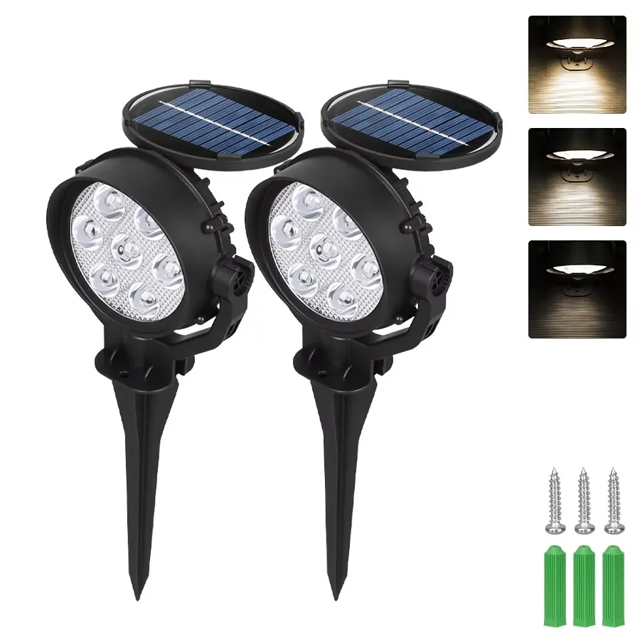 9 LED Solar Spot Landscape Lights - Image 10