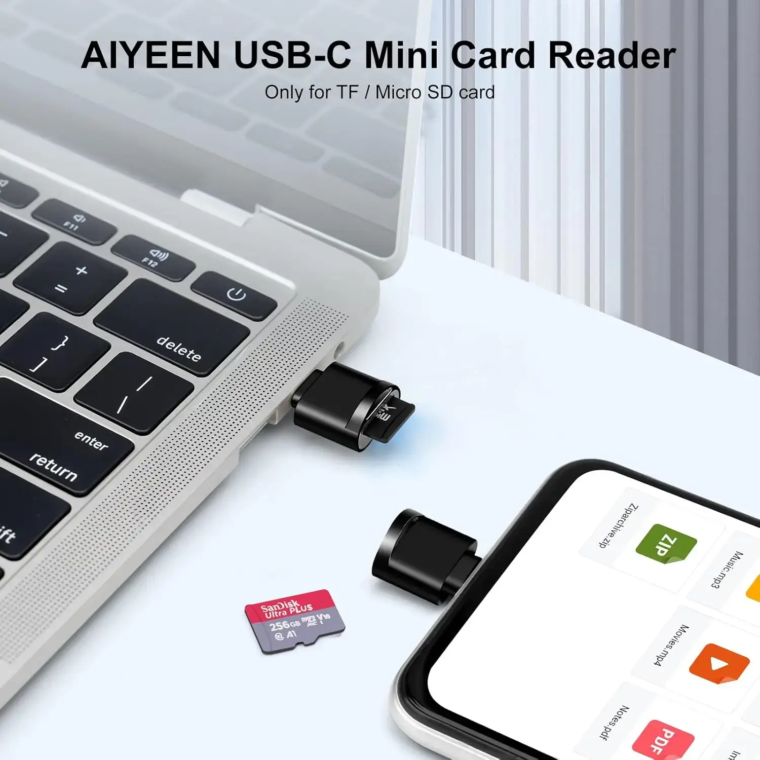 USB C TF Card Reader for Android Phone - Image 3