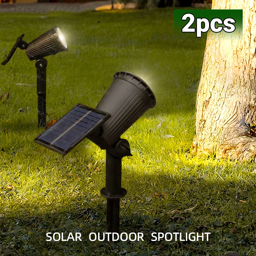 9 LED Solar Spot Landscape Lights - Image 2