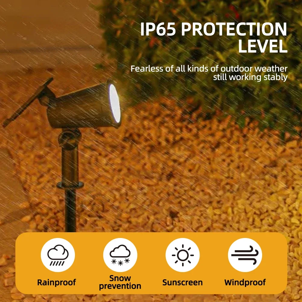 9 LED Solar Spot Landscape Lights - Image 3