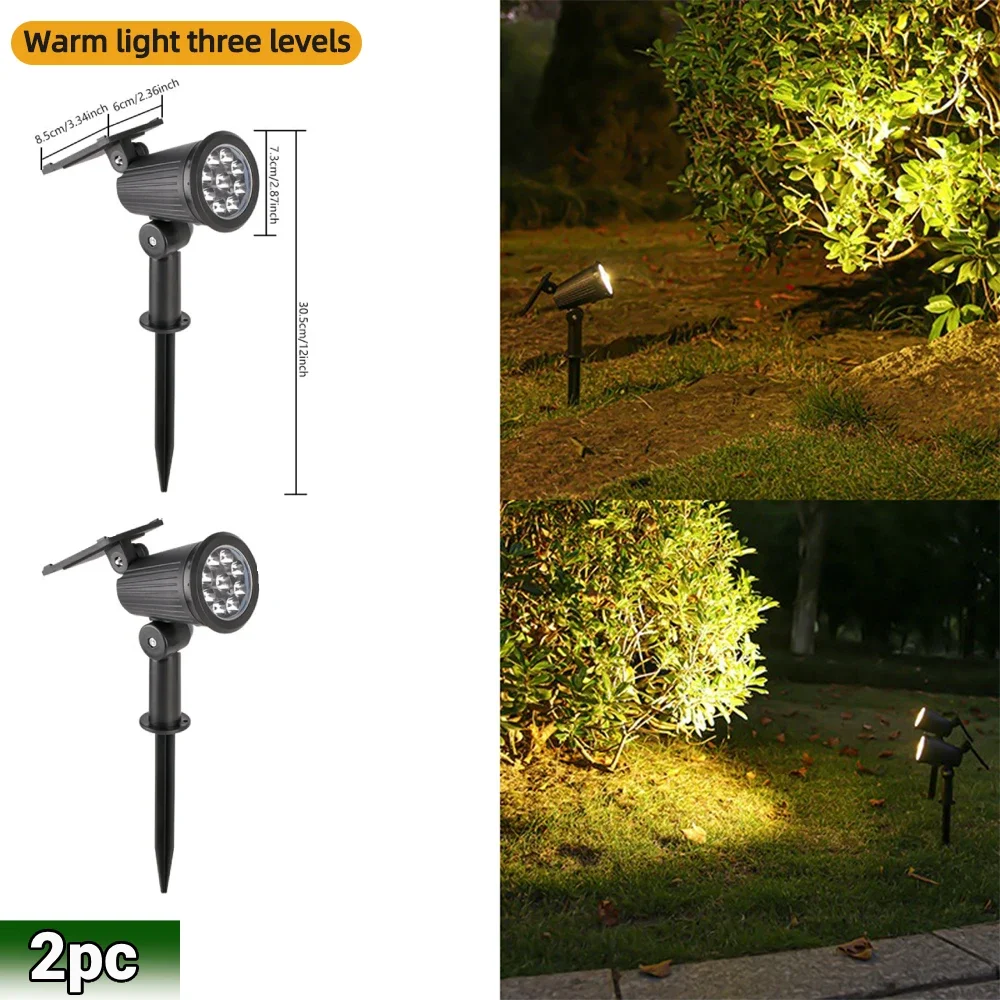 9 LED Solar Spot Landscape Lights - Image 8
